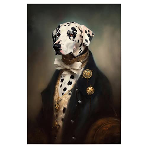 artboxONE Poster 45x30 cm Tiere Herr Dalmatiner hochwertiger Design Kunstdruck - Bild Hund aristokratie Dalmatiner von artboxONE