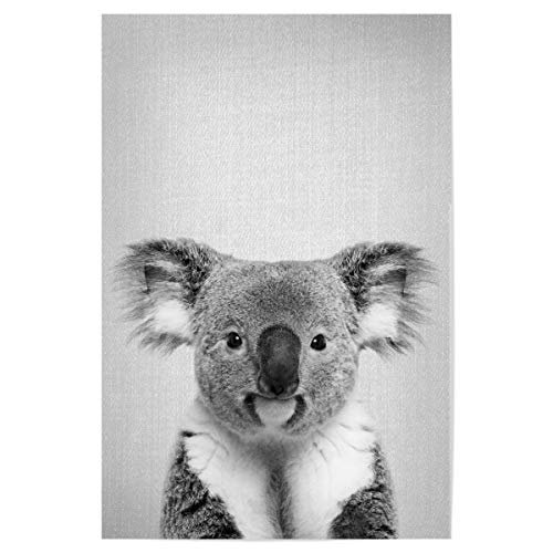 artboxONE Poster 45x30 cm Tiere Koala - Black & White hochwertiger Design Kunstdruck - Bild Animal Animals Australia von artboxONE