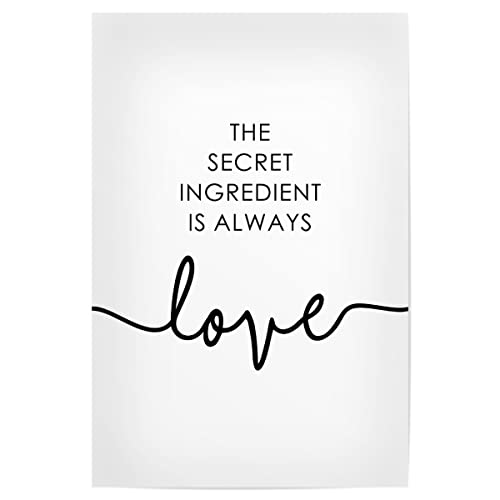 artboxONE Poster 45x30 cm Typografie *The Secret Ingredient is Love* - Bild Love Poster artboxONE Poster 45x30 cm Typografie *The Secret Ingredient is Love* - Bild Love Poster von artboxONE