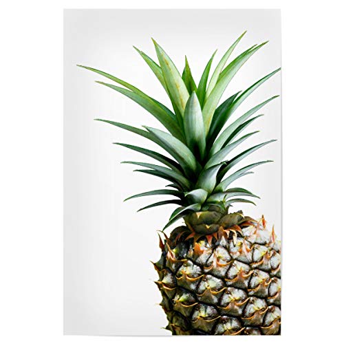 artboxONE Poster 60x40 cm Natur Pineapple Colour hochwertiger Design Kunstdruck - Bild Tropisch Ananas Ananas von artboxONE