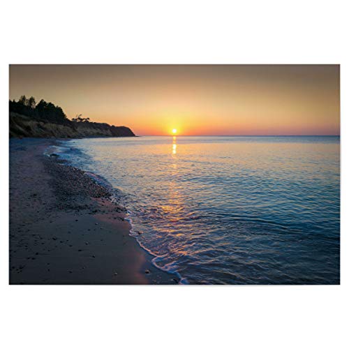 artboxONE Poster 60x40 cm Natur Sonnenuntergang an der Küste - Bild ostsee Deutschland Germany von artboxONE