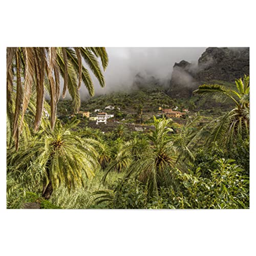 artboxONE Poster 60x40 cm Natur Valle Gran Rey, La Gomera - Bild Valle Gran Rey la Gomera Landschaft von artboxONE