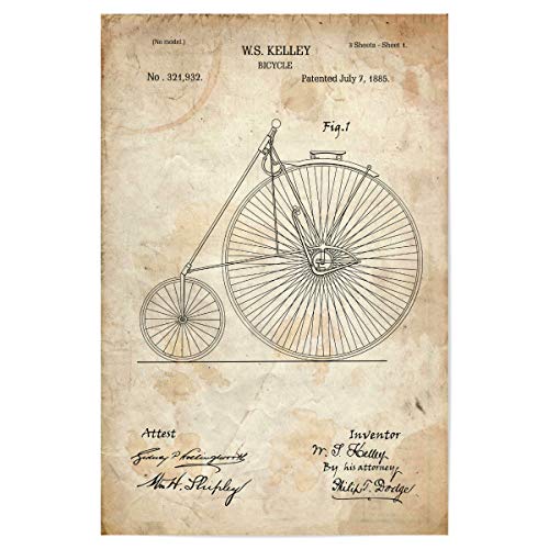 artboxONE Poster 60x40 cm Reise Vintage Fahrrad III (Antik) - Bild Fahrrad Fahrrad fortbewegungsmittel von artboxONE