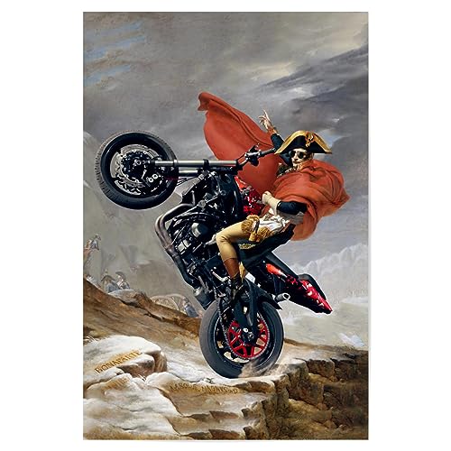 artboxONE Poster 60x40 cm Sport/Motorsport Wroom Wroom hochwertiger Design Kunstdruck - Bild Napoleon cool Fahrrad von artboxONE