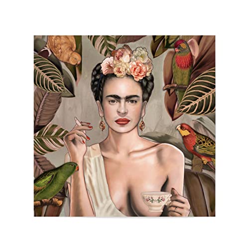 artboxONE Poster 60x60 cm Natur Frida Con Amigos Bohemian - Bild Frida Kahlo Bohemian Boho artboxONE Poster 60x60 cm Natur Frida Con Amigos Bohemian - Bild Frida Kahlo Bohemian Boho von artboxONE