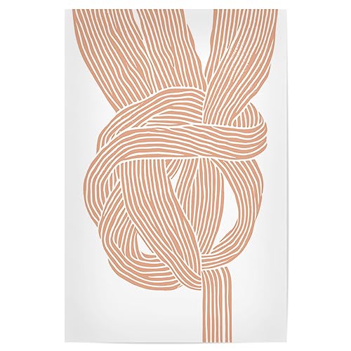 artboxONE Poster 75x50 cm Abstrakt Knots (Three) - Bild Knoten dekorative Kunst Illustration von artboxONE