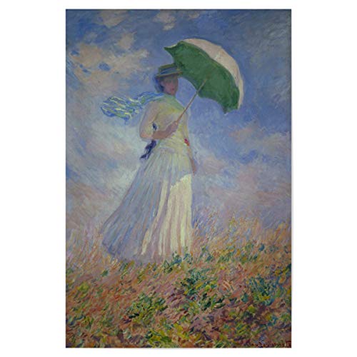 artboxONE Poster 75x50 cm Natur Frau mit Sonnenschirm - Monet - Bild Claude Monet Claude Monet Flowers von artboxONE