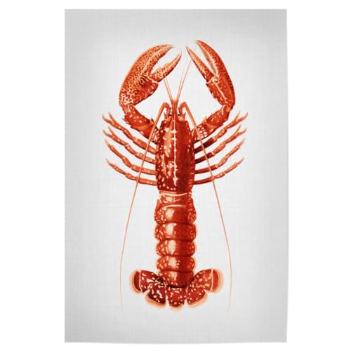 artboxONE Poster 75x50 cm Natur Hummer - Aquarell hochwertiger Design Kunstdruck - Bild Tier Hummer krebstiere von artboxONE