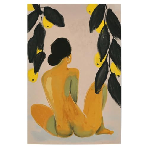 artboxONE Poster 90x60 cm Abstrakt Natur Und Ich hochwertiger Design Kunstdruck - Bild akt figurativ Frau artboxONE Poster 90x60 cm Abstrakt Natur Und Ich hochwertiger Design Kunstdruck - Bild akt figurativ Frau von artboxONE