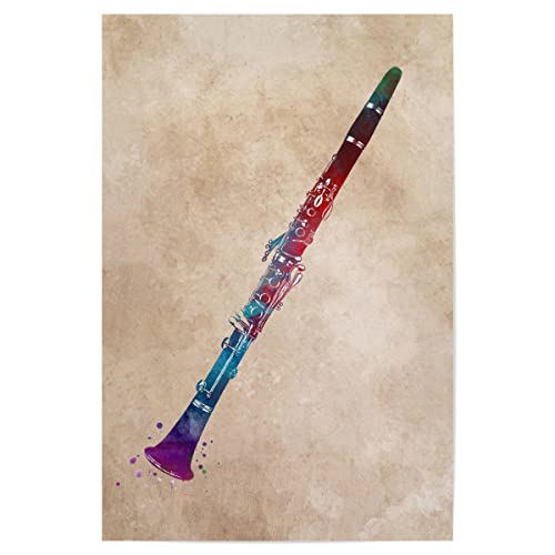 artboxONE Poster 90x60 cm Musik Clarinet Music Instrument - Bild Clarinet Instrument Jazz von artboxONE