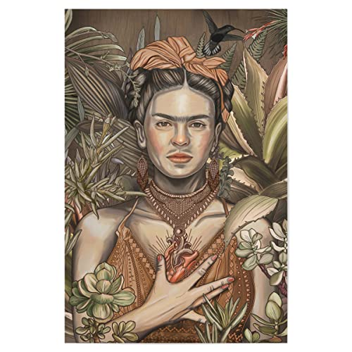 artboxONE Poster 90x60 cm Natur EL Corazon Espiritual - Bild Frida Kahlo Boho-chic bunt artboxONE Poster 90x60 cm Natur EL Corazon Espiritual - Bild Frida Kahlo Boho-chic bunt von artboxONE