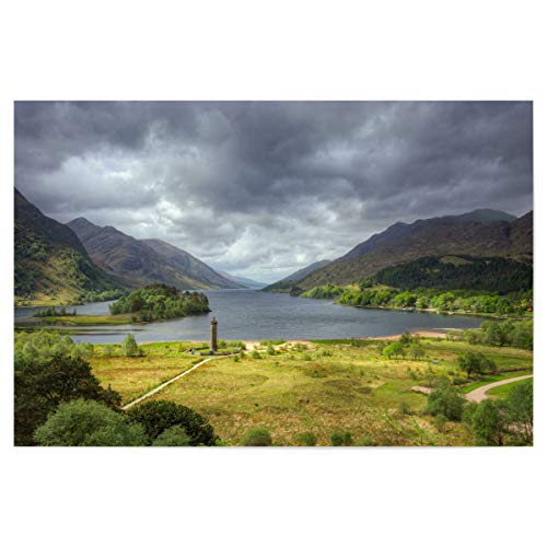 artboxONE Poster 90x60 cm Natur Glenfinnan Monument Schottland - Bild Schottland Great Britain Großbritannien von artboxONE