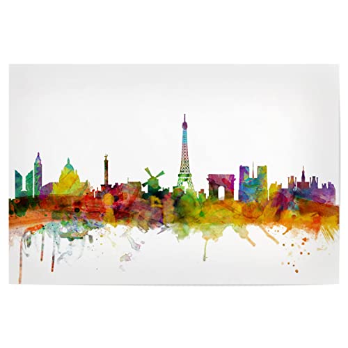 artboxONE Poster 90x60 cm Paris Städte Paris France Watercolor - Bild Stadt der Liebe Frankreich Stadt der Liebe von artboxONE