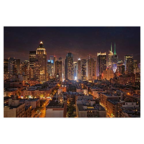 artboxONE Poster 90x60 cm Städte Midtown Manhattan NYC hochwertiger Design Kunstdruck - Bild New York Amerika City von artboxONE