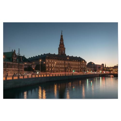 artboxONE Poster 90x60 cm Städte Schloss Christiansborg - Bild kopenhagen dänemark kopenhagen von artboxONE