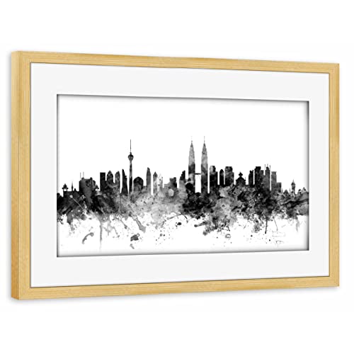 artboxONE Poster mit Rahmen Kiefer 30x20 cm Kuala Lumpur Malaysia von Michael Tompsett - gerahmtes Poster artboxONE Poster mit Rahmen Kiefer 30x20 cm Kuala Lumpur Malaysia von Michael Tompsett - gerahmtes Poster von artboxONE