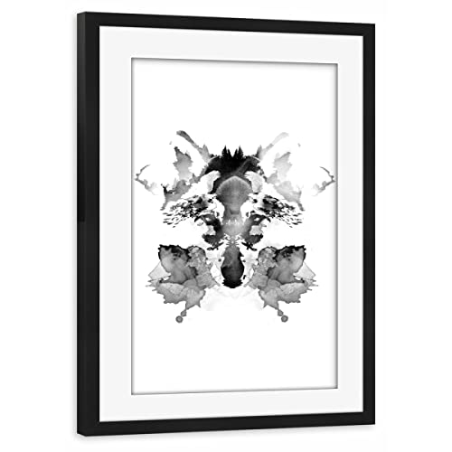 artboxONE Poster mit Rahmen schwarz 30x20 cm Rorschach von Robert Farkas - gerahmtes Poster artboxONE Poster mit Rahmen schwarz 30x20 cm Rorschach von Robert Farkas - gerahmtes Poster von artboxONE