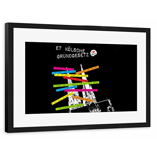 artboxONE Poster mit Rahmen schwarz 45x30 cm ET KÖLSCHE GRUNDGESETZ von KoenigReich - gerahmtes Poster artboxONE Poster mit Rahmen schwarz 45x30 cm ET KÖLSCHE GRUNDGESETZ von KoenigReich - gerahmtes Poster von artboxONE