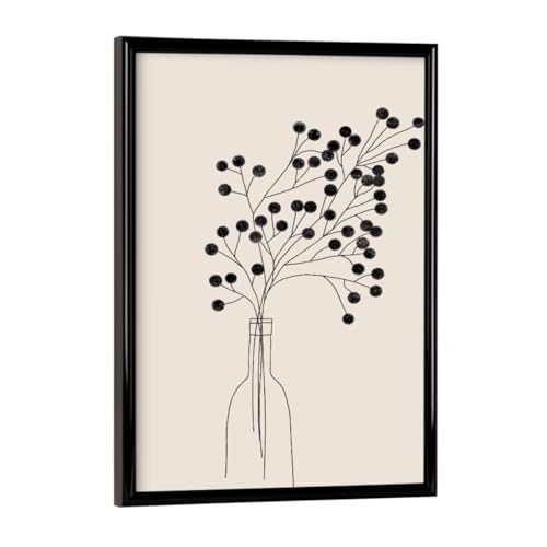 artboxONE Poster mit schwarzem Rahmen 18x13 cm Abstrakt Minimalistisches Stillleben - Bild stillleben von artboxONE