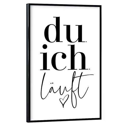 artboxONE Poster mit schwarzem Rahmen 30x20 cm Du ich läuft von Künstler AB1 Edition - Poster mit Kunststoffrahmen artboxONE Poster mit schwarzem Rahmen 30x20 cm Du ich läuft von Künstler AB1 Edition - Poster mit Kunststoffrahmen von artboxONE