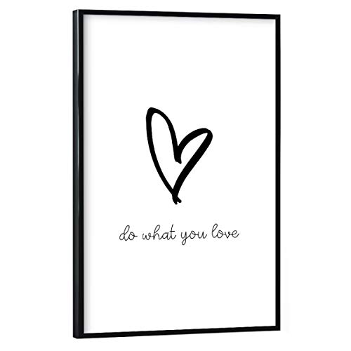 artboxONE Poster mit schwarzem Rahmen 45x30 cm DO What You Love von Vanja Andersson - Poster mit Kunststoffrahmen artboxONE Poster mit schwarzem Rahmen 45x30 cm DO What You Love von Vanja Andersson - Poster mit Kunststoffrahmen von artboxONE