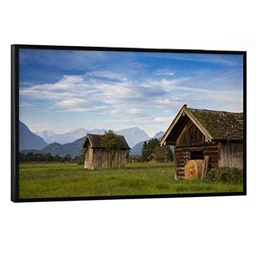 artboxONE Poster mit schwarzem Rahmen 75x50 cm Natur Murnauer Moos - Bild Bayern Bayern Berge artboxONE Poster mit schwarzem Rahmen 75x50 cm Natur Murnauer Moos - Bild Bayern Bayern Berge von artboxONE