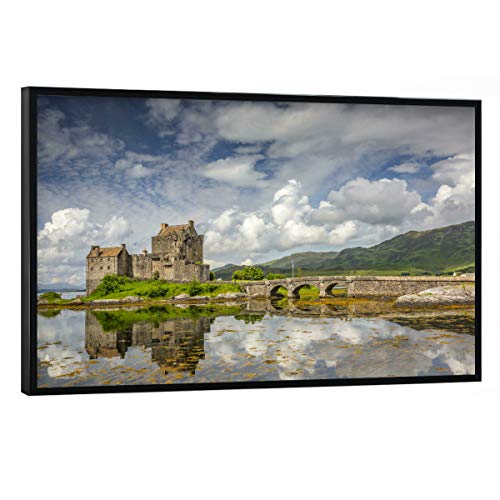 artboxONE Poster mit schwarzem Rahmen 90x60 cm Natur Eilean Donan Castle - Bild schottland dornie Highlands artboxONE Poster mit schwarzem Rahmen 90x60 cm Natur Eilean Donan Castle - Bild schottland dornie Highlands von artboxONE