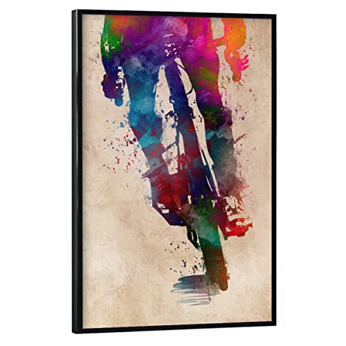 artboxONE Poster mit schwarzem Rahmen 90x60 cm Sport Cycling - Bild Radfahren Cycler dekor von artboxONE