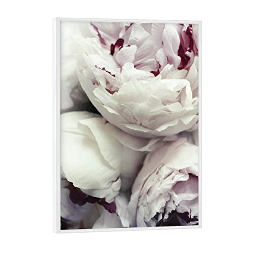 artboxONE Poster mit weißem Rahmen 18x13 cm Prints & Kunstdrucke Natur Pfingstrosen - Bild pfingstrosen Blumen floral von artboxONE