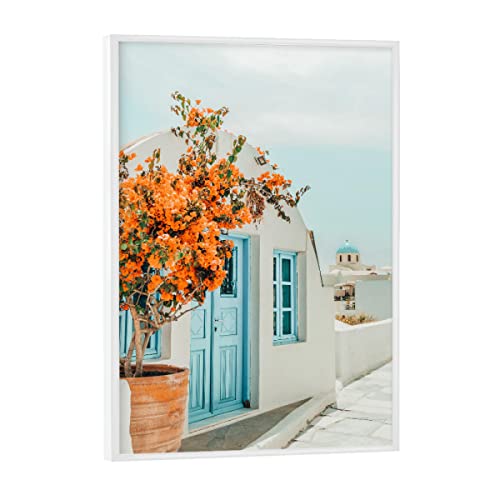 artboxONE Poster mit weißem Rahmen 18x13 cm Städte Greece Airbnb, Greece Photography - Bild Greece von artboxONE