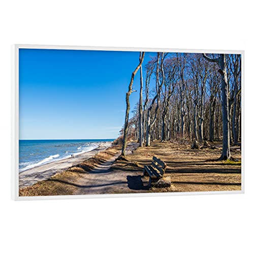 artboxONE Poster mit weißem Rahmen 75x50 cm Natur Gespensterwald in Nienhagen - Bild ostsee gespensterwald küste artboxONE Poster mit weißem Rahmen 75x50 cm Natur Gespensterwald in Nienhagen - Bild ostsee gespensterwald küste von artboxONE