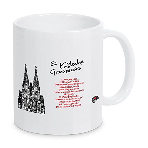 artboxONE Tasse ET KÖLSCHE GRUNDGESETZ weiß von KoenigReich - Kaffeetasse Städte/Köln von artboxONE