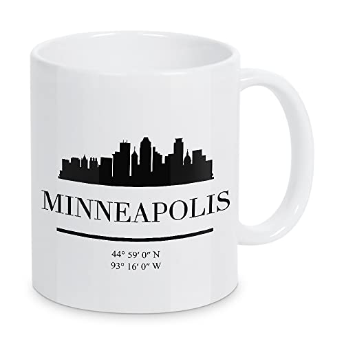 artboxONE Tasse Minneapolis Minnesota Skyline Art von Emiliano Deificus - Kaffeetasse Städte von artboxONE