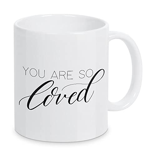artboxONE Tasse You Are so Loved 2" von Fabletters - Kaffeetasse Typografie von artboxONE