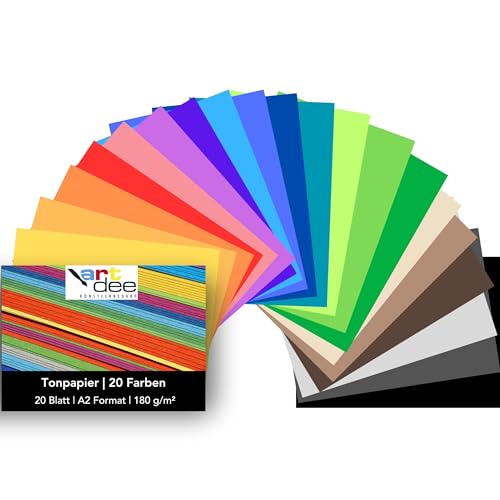 artdee® Aquarellpapier – (100 Blatt in DIN A2 200 g/m²) – Watercolor Paper für Jedermann – Aquarell Papier zum Zeichnen – Wasserfarben Papier für grenzenlose Gestaltungsmöglichkeiten von artdee