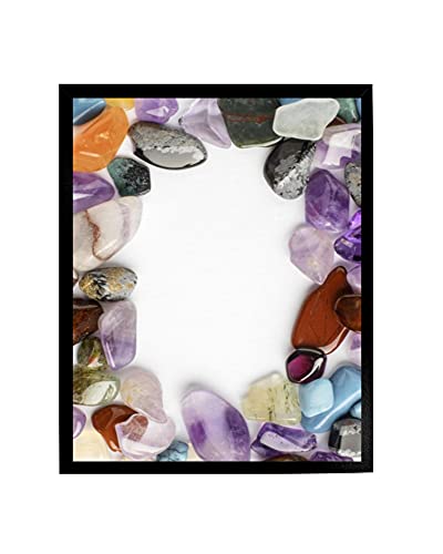 arte-tuo Bilderrahmen Opal N | 21x30 cm | Schwarz Glanz | klares Kunstglas | Poster Puzzle Diamond Painting Drucke von arte-tuo