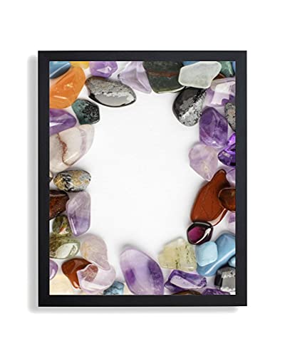 arte-tuo Bilderrahmen Opal X | 21x28 cm | Schwarz matt | Antireflex Kunstglas | Poster Puzzle Diamond Painting Drucke von arte-tuo