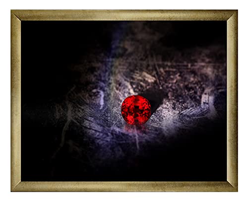 arte-tuo Bilderrahmen Rubin | 50x110 cm | Antik Gold | klares Kunstglas | Puzzle Diamond Painting Poster von arte-tuo