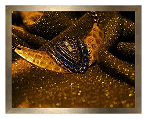 arte-tuo Bilderrahmen Saphir 35x50 cm Bronze Optik mit klarem Kunstglas für Poster Puzzle Diamond Painting von arte-tuo