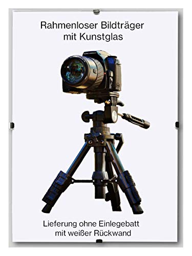 Rahmenloser Bildträger clipframe mit weißer Rückwand | 65x80 cm | Antireflex Kunstglas | Poster Puzzle Drucke Rahmenloser Bildträger clipframe mit weißer Rückwand | 65x80 cm | Antireflex Kunstglas | Poster Puzzle Drucke von arte-tuo