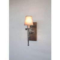 Rustikale Wandleuchte, Schmiedeeisen Wandleuchte, Wandleuchte Mit Schirm Rustikale Wandleuchte, Schmiedeeisen Wandleuchte, Wandleuchte Mit Schirm von arteferrum