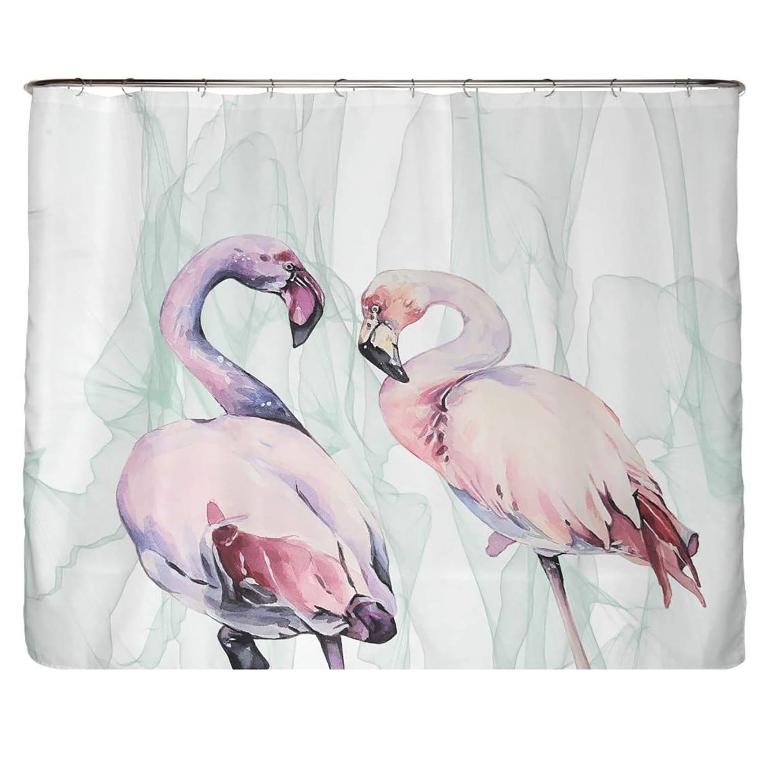 Recycling-Duschvorhang Loving Flamingos von arteneur