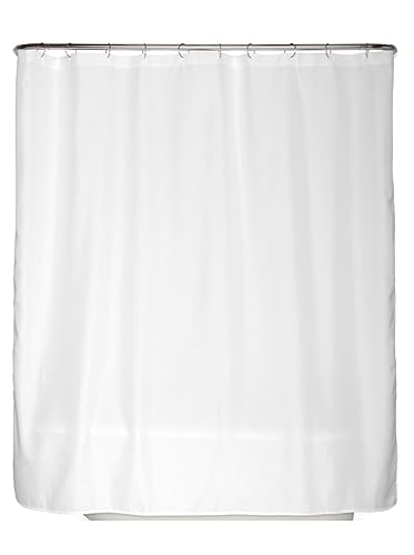 arteneur® - Duschvorhang Weiss - Anti-Schimmel Duschvorhänge 240x200 - Recycelt mit Öko-Tex Standard 100 - Beschwerter Saum, Blickdicht, Wasserdicht, Waschbar, 16 Ringe & E-Book von arteneur