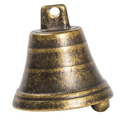 Arterameferro Glocke zum Aufhängen aus Messing, brüniert, Durchmesser: 5,5 cm. von arterameferro