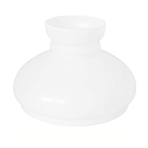 Ersatzglas für Lampen und Lampenschirme aus Eisen und Messing Durchmesser Basis 14 cm weiß LATte von arterameferro