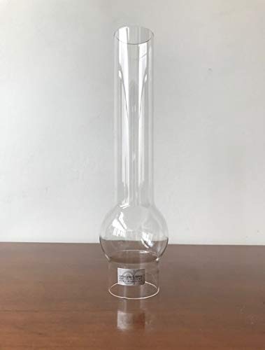 arterameferro Lampenschirm aus Glas Höhe 26 cm Durchmesser Basis 5 cm für Petroleumlampen von arterameferro