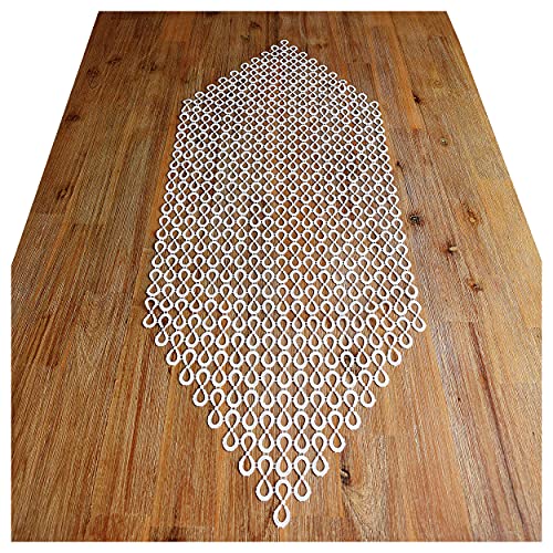 Tischläufer Isabella in weiß Tischband aus echter Plauener Spitze Luftspitzenstickerei Tischläufer Isabella in weiß Tischband aus echter Plauener Spitze Luftspitzenstickerei von artex deko