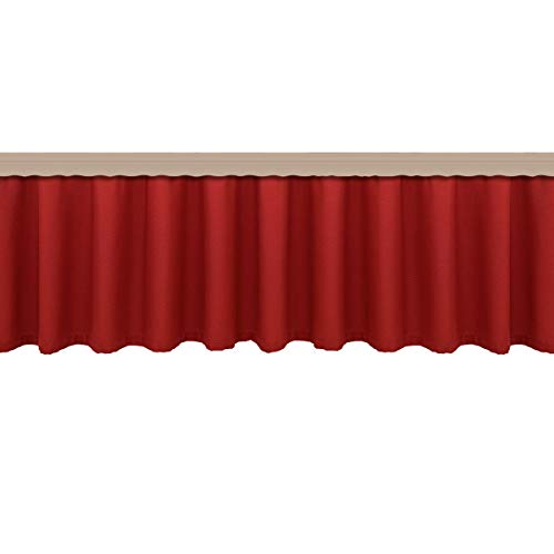 artex deko Landhaus-Querbehang Fanni rot mit Reihband Kollektion Fanni 40 x 400 cm für den gemütlich-rustikalen Landhaus-Stil von artex deko