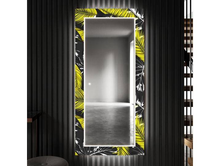 Dekorativer Spiegel mit LED-Beleuchtung für den Flur - Gold Jungle von artforma