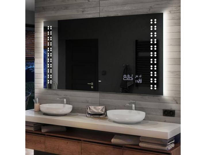 Rechteckig Badspiegel mit LED Beleuchtung Wandspiegel Badezimmerspiegel Spiegel L55 von artforma